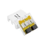 LANBERG OU6-0002-W Caja de tomacorriente RJ-45 2xRJ45 Cat.6 Blanco
